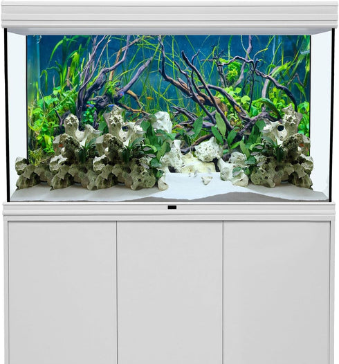 AWERT 72x24 inches Tropical Fish Tank Background River Bed & Lake Aquatic Plant Undersea Tree Branch Aquarium Background Vinyl...