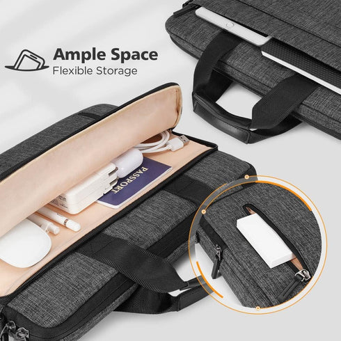 KIZUNA Laptop Bag Case 12.5 Inch Shoulder Messenger Briefcase Water Resistant Handbag for MacBook Air M2 2022/13.3" HP Envy x360 13/14" Lenovo Thi...