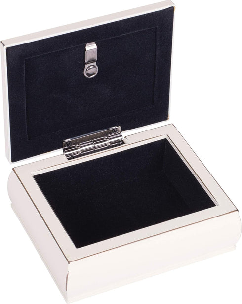 Grandma Hearts Ivory Rope Trim 4.5 x 3.5 Tiny Square Jewelry Keepsake Box...