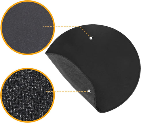 Mouse Pad,Sliding Mats for Ninja Foodi and Instant Pot,15" Kitchen Appliance Round Mats,Slide Mats for Moving Small Appliances Coffee Makers, Blen...
