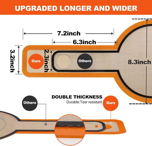 Silicone Bread Sling Dutch Oven - Best Japan Silicone. Non-Stick & Easy Clean Reusable Silicone Bread Baking Mat. With Extra Long Handles Bread Ba...