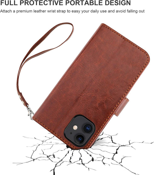 Bocasal for iPhone 11 Wallet Case with Card Holder PU Leather Magnetic Detachable Kickstand Shockproof Wrist Strap Removable Flip Cover for iPhone...