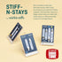 Wuerkin Stiffs Plastic Magnetic Collar Stays As Seen on Shark Tank | Stiff-N-Stays Collar Inserts...