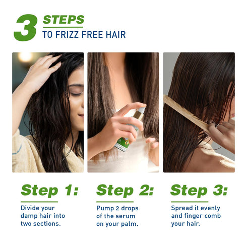 Parachute Advansed Anti-Frizz Hair Serum for Women with Coconut Milk & Vitamin E| For 48 Hour Frizz Control| Repairs Damage & Nourishes Hair| 3.3 ...