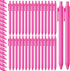 Fulmoon 50 Pcs Ballpoint Pens Bulk Retractable Comfortable Writing Pens Cute Back to School Supplies in Medium Point 1.0 mm for Teacher Student Br...