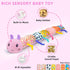 Baby Infant Musical Toy Soft Stuffed Animal Toy with Multi Textures,Rattle,Crinkle,Newborn Baby Toy for 0 3 6 9 12 Months Girls Boy Gift,Caterpill...