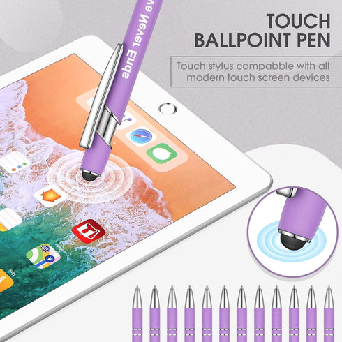 12 Pcs Inspirational Ballpoint Pens Funny Pen Quotes Pen Motivational Encouraging Screen Touch Stylus Pen for Office Colleague Coworker, Black Ink...