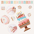 60pcs Style Classroom Birthday Charts, Classroom Decoration Birthday Bulletin Board Ornaments Set Rainbow Style Embellishment Classroom Charts Dec...