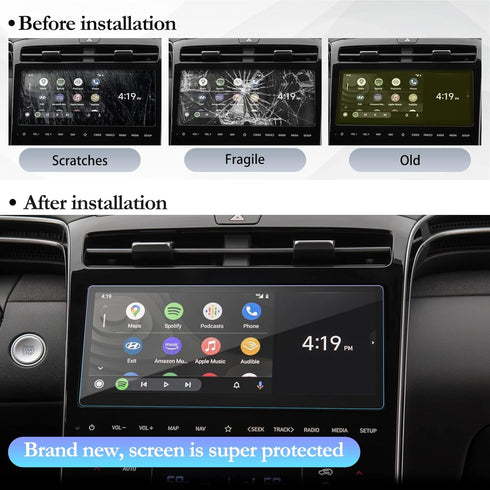 SKTU for 2022 2023 2024 Hyundai Tucson Screen Protector for 2022 2023 2024 Hyundai Tucson NX4 / 2022 2023 2024 Hyundai Santa Cruz Navigation Hyund...