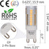 Simba Lighting G9 LED Light Bulb (5 Pack) 4W T4 40W Halogen Replacement for Pendants, Ceiling Lights, Desk Lamp, Wall Sconce, 120V JCD Bi-Pin Base...