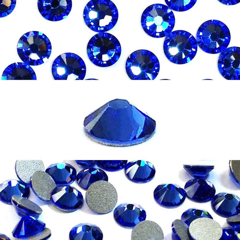 SAPPHIRE (206) blue Swarovski NEW 2088 XIRIUS Rose 20ss 5mm flatback No-Hotfix rhinestones ss20 144 pcs (1 gross)...