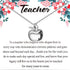 FOTAP Teacher Appreciation Gift Teachers Day Gift Apple Charm Pendant Necklace Thank You Gift for Teacher Retirement Gift For Teacher...