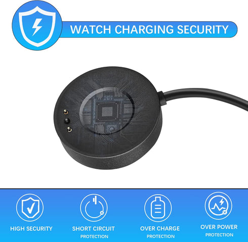 RUKUHOT Magnetic Fast Charger Cable Compatible for Withings ScanWatch/Scanwatch Horizon, Charger Base with 3.3 Feet USB Charging Cord fit for With...