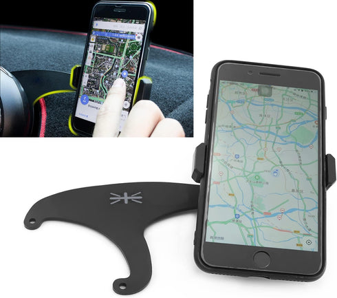 Heinmo for Cooper F54 Clubman F55 Hardtop F56 Hatchback 2014-2020 Smartphone Cell Phone Cup Mount Holder with Cradle Rotatable Clip(for 3.5-5.5 In...
