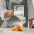 Flour Sifter for Baking, Crank Flour Sifter with Professional Fine Mesh Baking Sifters, One Hand Press Crank Sifter for Baking, Premium Flour Siev...