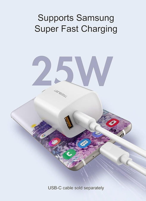 USB C Super Fast Charger,Foldable Dual-Port 30W PD Wall Charger Fast Charging for Samsung Galaxy S23/ S23 Ultra/Z fold4/ A53 5G/ S22/ S22+/ Z Flip...
