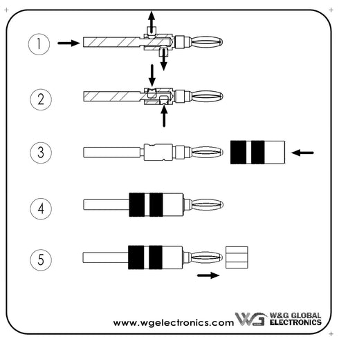 WGGE WG-009 Banana Plugs Audio Jack Connector 12 Pairs / 24 pcs, 24k Gold Dual Screw Lock Speaker Connector for Speaker Wire, Wall Plate, Home The...