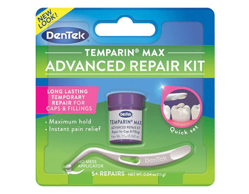 DenTek Temparin Max Lost Filling and Loose Cap Repair Kit | One Step Formula | 5+ Repairs | 0.04 Ounces | 2-Pack...