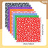 9.8X 9.8" 56Pcs Cotton Print Fabric Bundle Squares Pre-Cut Design Printed Quilting Sewing Floral for Quilting Patchwork DIY Craft Scrapbooking Clo...