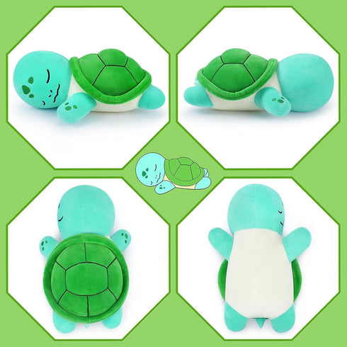Turtle Stuffed Animal,Cute Plushies Turtle Pillow,Cute Stuffed Animal Plush Toys Turtle Plush,Soft Tortoise Body Pillow Gifts for Kids Adults Birt...