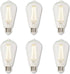 Westinghouse 4518200 4.5 Watt (40 Watt Equivalent) ST20 Dimmable Clear Filament LED Light Bulb, Medium Base, 6-Pack, Warm White...
