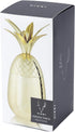 Viski Gold Pineapple Tumbler with Lid for Mai Tais, Tiki Drinks, and Craft Cocktails, Tumbler Cup, Stainless Steel with Gold Plating, 16 Oz Set of...