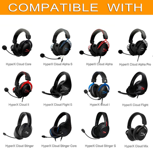 Cloud 2 Earpads Coolig Gel Replacement Cloud Alpha Ear Cushions Pads Compatible with HyperX Cloud Stinger/Cloud Flight/Cloud II/Cloud Alpha Wirele...