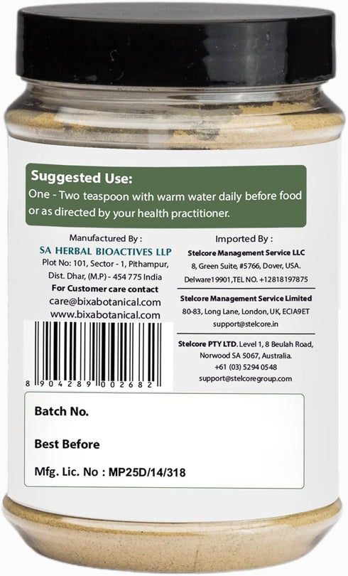 bixa BOTANICAL Salacia Root Powder (Salacia reticulata) 7Oz / 200g | Herbal Supplement for Healthy Menstrual Cycle...