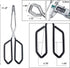 MSY BIGSUNNY Scissor Tongs Heavy Duty Cooking Tongs with Soft Handles (Stainless Steel, black 11")...