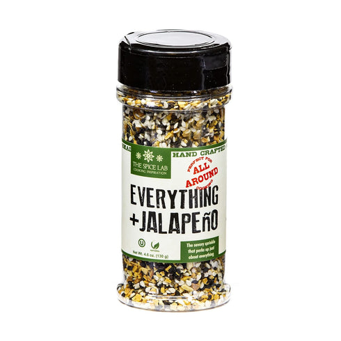 The Spice Lab Everything Bagel Seasoning Blend w/Jalapeno - 4.6 oz. Shaker - Premium Gourmet PALEO and KETO Approved Spice - The Perfect Spicy Eve...