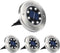 Aogist Solar Ground Lights, 8 LED Garden Lights Patio Disk Lights In-Ground Outdoor Landscape Lighting for Lawn Patio Pathway Yard Deck Walkway (W...