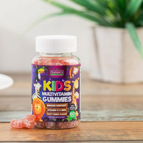 Vitamins for Kids Multivitamin Gummy - Daily Kids Vitamins, Fruit Flavored Gummies w/Vitamins C, D3 & Zinc for Immune Support, Nature's Children &...