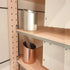 Metal Mesh Diagonal Pen Pencil Brush Cup Holder Stand for Office Desk, Rose Gold, Pink...