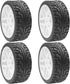 ShareGoo OD 4.09" Rubber 1/8 RC Buggy Tires and 17mm Hex Wheels Rim Compatible with Arrma Typhon Kyosho Losi VRX Redcat HSP HPI 1/8 Scale RC Off R...