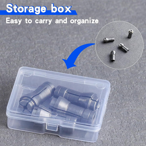SPEEDWOX 4PCS Die Grinder Collet Adapter Chuck Collet Grinding Machine Clamping Collet Adapter Die Grinder Tool Small Grinder Collet Set 1/4 To 1/...
