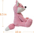 Apricot Lamb Toys Plush Corduroy Pink Fox Stuffed Animal Soft Cuddly Perfect for Child (Corduroy Fox,8.5 Inches)...