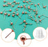 150Pcs Ball Post Earring Studs for Jewelry Making,3 Size Earrings Studs Ball Post Earrings with Loop with 200Pcs Clear Earring Backs Replacements ...