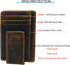 Money Clip RFID Front Pocket Wallet Men Leather Slim Minimalist Wallet...