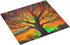 Tree of Life Colorful Leaves Dish Drying Mat for Countertops 18x16 Inches, Dish Drainer Protector Pad with Hanging Loop for Home Kitchen...