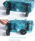 Folding Shopping Cart with Wheels Fashionable and Practical Shopping Carts, Grocery Cart on Wheels Used for Picnic Trips to Buy Vegetables(Orchid)...