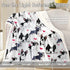 BlessLiving Boston Terrier & Frenchie Dog Plush Blanket - Red Heart Cute Puppy Dog Cozy Fleece Throw for Kids, Girls & Women - White - 50 x 60 Inc...
