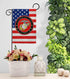 USMC Semper Fi Marine Corps Flag Armed Forces Double-Sided Lawn Decoration Gift House Garden Yard Banner United State American Military Veteran, 1...