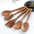 Kitchen Wooden Cooking Spoon, Solid Acacia Wood Serving Spoons for Mixing Stirring, Nonstick Kitchen Utensils Tableware Ladle Scoop for Soup Stews...