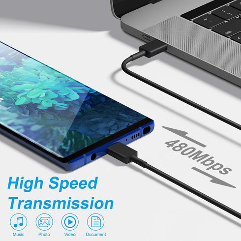 45W Samsung USB C Super Fast Charger, Type C Charger Fast Charging Wall Block with 6Ft Fast Charging Cable for Samsung Galaxy S24 Ultra/S24/S23 Ul...