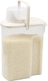 JapanBargain 3193, Rice Container Japanese Kome Bitsu Clear Plastic Dry Food Storage with Lid Great for Pet Food Dog Food Cat Food Treat Kitchen P...