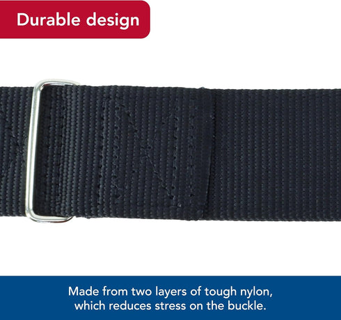 Coastal Pet Macho Dog Double-Ply Dog Collar with Roller Buckle - Comfortable & Durable Dog Collar - Heavy-Duty Dog Collar - Black, 24"...