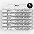 White Acrylic Paint Marker Pens - 2-3mm Medium Tip, 6 Pack Permanent White Water Based Paint Pen for DIY Projects, Paintings for Rock, Fabric, Woo...