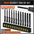 HORUSDY 24-Piece Tamper Resistant Star Bits, S2 Alloy Steel, 1" and 2.3" Long T5 - T40 Security Torx Bit Set....