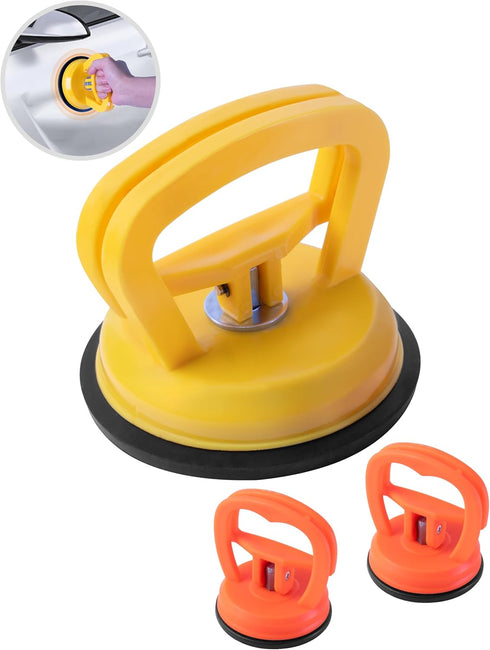 Car Dent Puller - 3Pack Dent Remover Tool for Car, Suction Cups, Handle Lifter, Car Dent Removal Kit for Car Body Dent Repair, Glass,Tiles, Mirror...