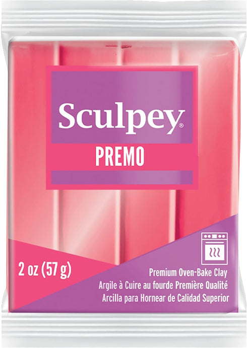 Sculpey Premo Polymer Oven-Bake Clay, Sunset Pearl Coral, Non Toxic, 2 oz. bar, Great for jewelry making, holiday, DIY, mixed media and and more. ...